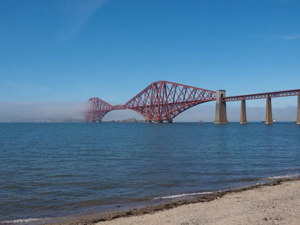 Forth Bridge Wspornikowe Most Kolejowy Przez Firth Dalej Wybudowany 1882 — Zdjęcie stockowe