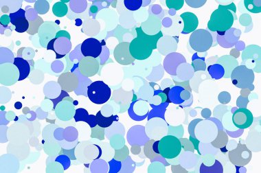 dokulu bir arka plan olarak yararlı daireler ile soyut minimalist mavi illüstrasyon