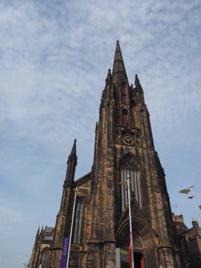 Edinburgh, İngiltere - Haziran 2018 yaklaşık: Hub mekan (eski adıyla Tolbooth Kirk)