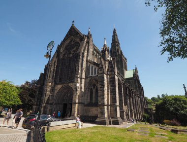 Glasgow, İngiltere - Haziran 2018 yaklaşık: Glasgow Katedrali aka yüksek Kirk veya St Kentigern veya St Mungo