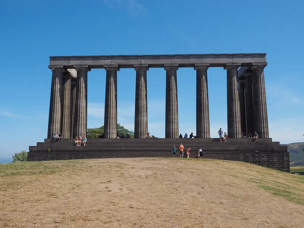 Edinburgh Storbritannien Circa Juni 2018 Scottish National Monument Calton Hill — Stockfoto