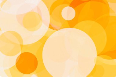 dokulu bir arka plan olarak yararlı daireler ile soyut minimalist turuncu illüstrasyon