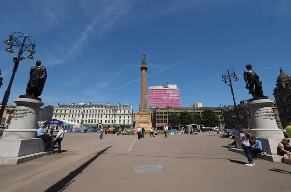 Glasgow Wielka Brytania Około Czerwca 2018 George Square — Zdjęcie stockowe