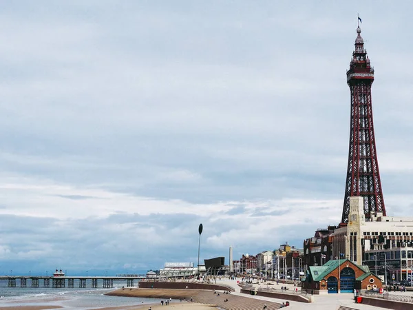 Blackpool Juni 2016 Blackpool Pleasure Beach Resort Und Blackpool Tower — Stockfoto