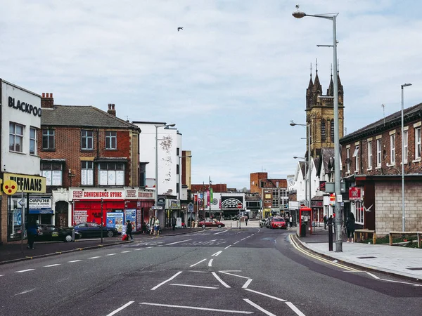 Blackpool Reino Unido Circa Junio 2016 Vista Ciudad — Foto de Stock