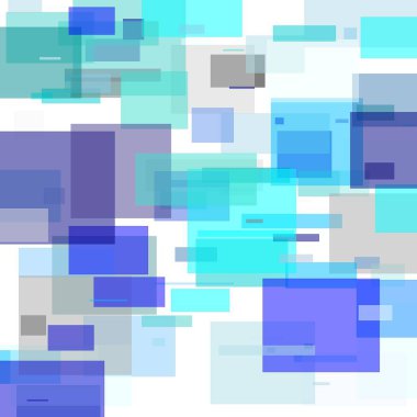 Soyut minimalist gri mavi illüstrasyon kareler arka plan olarak yararlı