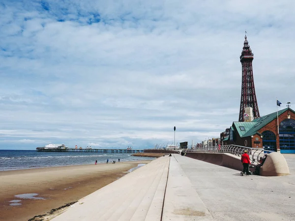 Blackpool Juni 2016 Blackpool Pleasure Beach Resort Und Blackpool Tower — Stockfoto