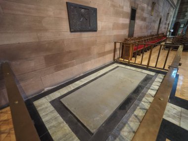 Belfast, İngiltere - Haziran 2018 yaklaşık: St Anne Cathedral (aka Belfast Katedrali) kilise iç