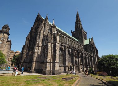 Glasgow, İngiltere - Haziran 2018 yaklaşık: Glasgow Katedrali aka yüksek Kirk veya St Kentigern veya St Mungo