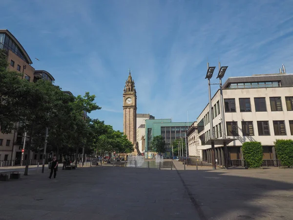 Belfast Ngiltere Haziran 2018 Yaklaşık Albert Memorial Saat Aka Albert — Stok fotoğraf