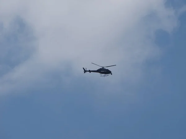 London Reino Unido Circa June 2018 Helicóptero Bbc News Pairando — Fotografia de Stock