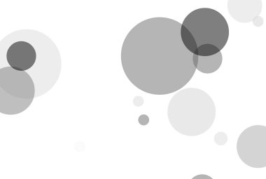 Daireler bir arka plan olarak yararlı ile soyut minimalist gri illüstrasyon