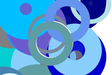 Soyut minimalist gri mavi illüstrasyon daireler arka plan olarak yararlı ile