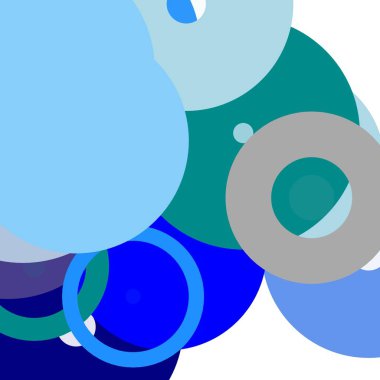 Soyut minimalist gri mavi illüstrasyon daireler arka plan olarak yararlı ile