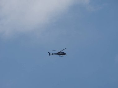 Haziran 2018 yaklaşık - Londra, İngiltere: Londra şehir merkezine film canlı etkinliğine gezinip Bbc haber helikopter