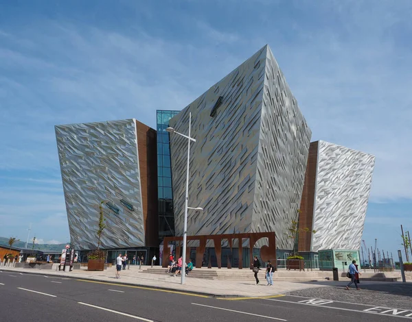 Belfast Juni 2018 Titanic Belfast Center Auf Dem Gelände Der — Stockfoto