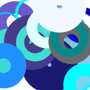 Soyut minimalist gri mavi illüstrasyon daireler arka plan olarak yararlı ile