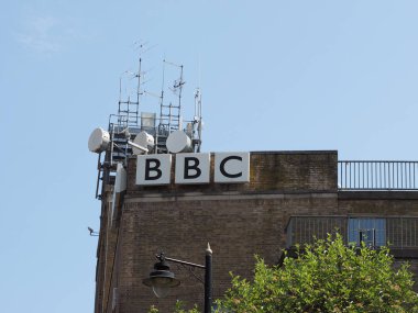 Belfast, İngiltere - Haziran 2018 yaklaşık: Bbc Kuzey İrlanda yayın evi