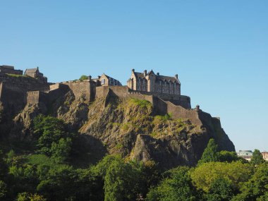 Edinburgh castle Castle Rock'da Edinburgh, İngiltere