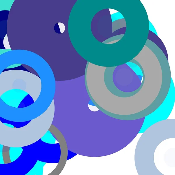 Ilustración Azul Gris Minimalista Abstracta Con Círculos Útiles Como Fondo — Foto de Stock