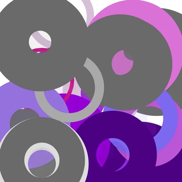 Ilustración Abstracta Minimalista Color Gris Violeta Con Círculos Útiles Como —  Fotos de Stock