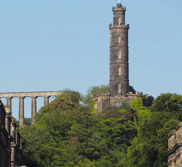 Calton Hill Its Monuments Edinburgh — Stock Photo, Image
