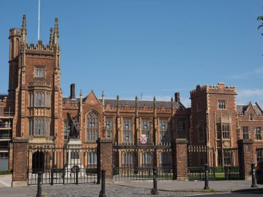 Belfast, İngiltere - Haziran 2018 yaklaşık: Queen Üniversitesi