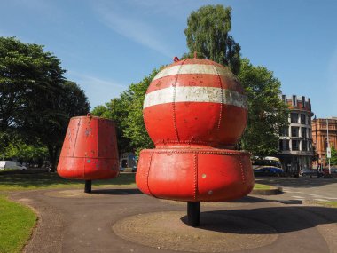 Belfast, İngiltere - Haziran 2018 yaklaşık: Şamandıralar