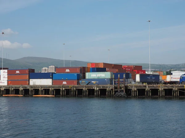 Belfast Reino Unido Circa Junio 2018 Belfast Harbour Maritime Hub — Foto de Stock