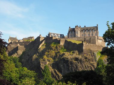 Edinburgh castle Castle Rock'da Edinburgh, İngiltere