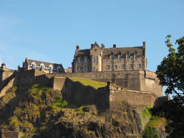 Edinburgh castle Castle Rock'da Edinburgh, İngiltere