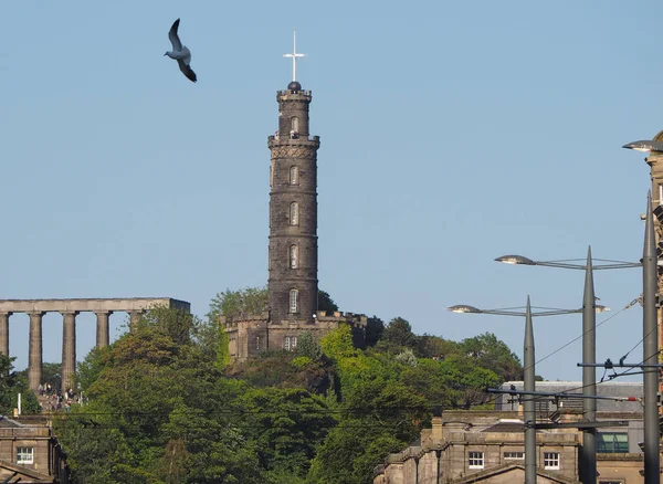 Calton Hill Its Monuments Edinburgh — Stock Photo, Image