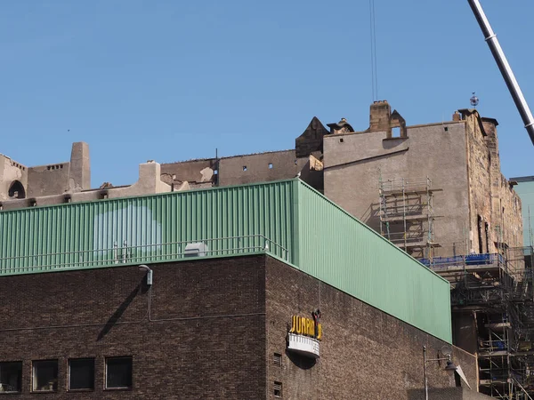 Glasgow Circa June 2018 Ruins Glasgow School Art Designed Charles — Stock Photo, Image