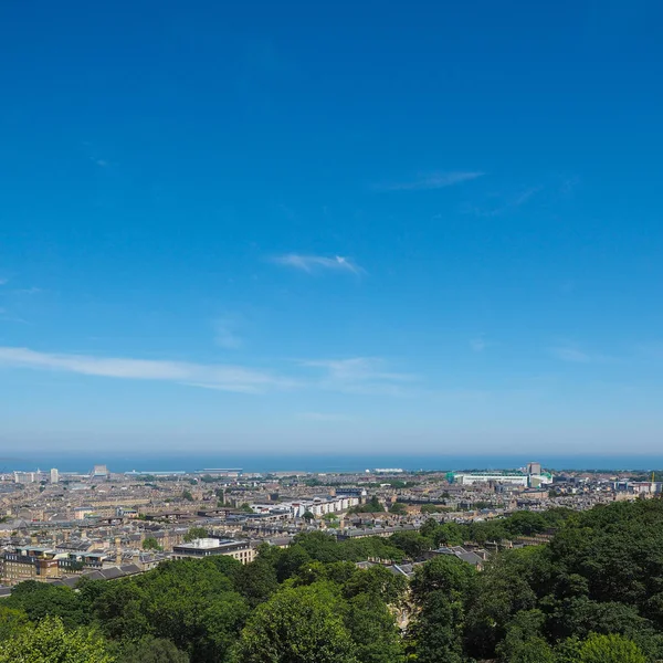 Luftaufnahme Der Stadt Vom Calton Hill Edinburgh — Stockfoto