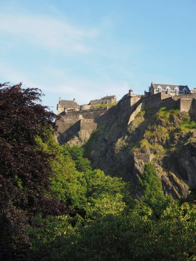 Edinburgh castle Castle Rock'da Edinburgh, İngiltere