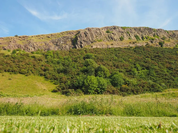 Κάθισμα Του Αρθούρου Στο Holyrood Park Στο Εδιμβούργο Ηνωμένο Βασίλειο — Φωτογραφία Αρχείου