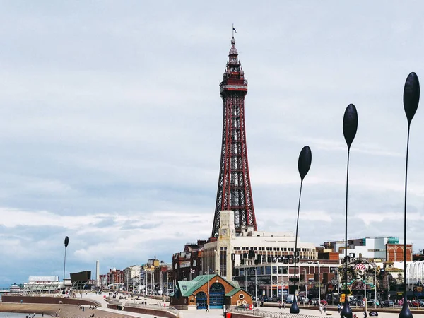 Blackpool Juni 2016 Blackpool Tower Auf Blackpool Pleasure Beach Resort — Stockfoto