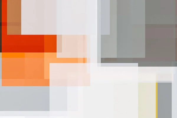 Texturerat Abstrakt Minimalistisk Grå Orange Illustration Med Rutor Användbart Som — Stockfoto