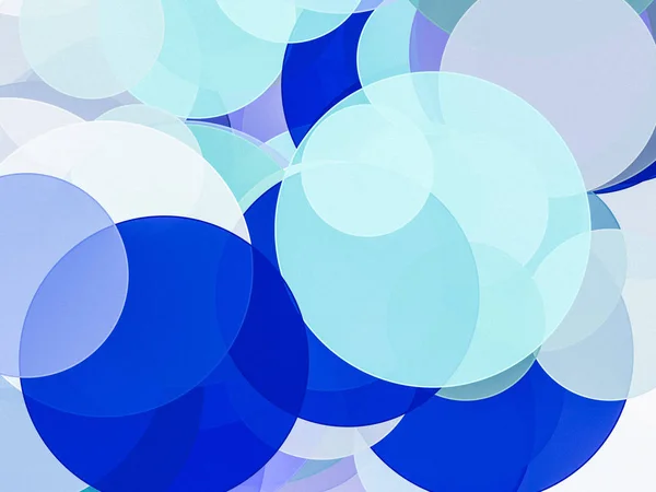 Texture Astratta Minimalista Illustrazione Blu Con Cerchi Utili Come Sfondo — Foto Stock