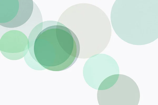Texturierte Abstrakte Minimalistische Grüne Illustration Mit Kreisen Als Hintergrund — Stockfoto