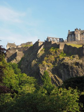 Edinburgh castle Castle Rock'da Edinburgh, İngiltere