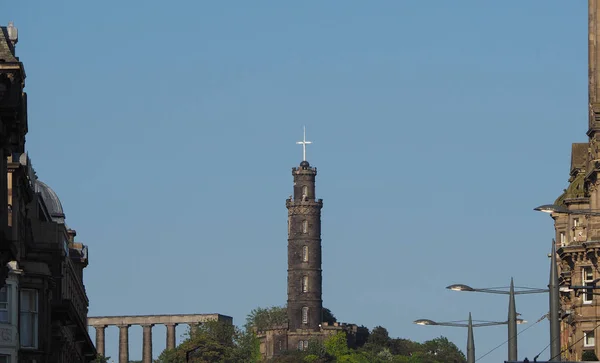 Calton Hill Und Seine Denkmäler Edinburgh — Stockfoto