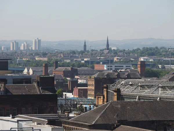Ngiltere Nin Glasgow Kentinin Havadan Görüntüsü — Stok fotoğraf