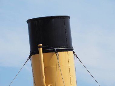 Belfast, İngiltere - Haziran 2018 yaklaşık: Ss göçebe ihale gemi White Star Line Titanic Quarter