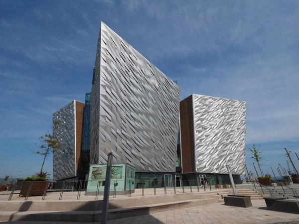 Belfast Juni 2018 Titanic Belfast Center Auf Dem Gelände Der — Stockfoto