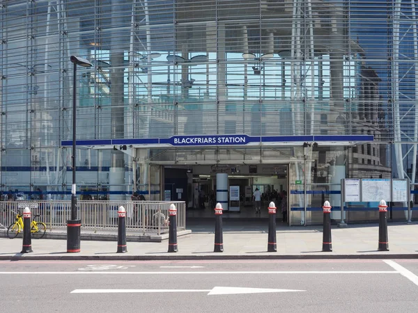 ロンドン イギリス 2018 ブラックフライアーズ チューブや鉄道駅 — ストック写真