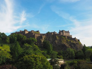 Edinburgh castle Castle Rock'da Edinburgh, İngiltere