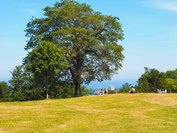 Calton Hill Haar Monumenten Edinburgh Verenigd Koninkrijk — Stockfoto