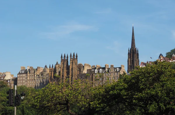 Edinburgh Ngiltere Şehir Görüntüsü — Stok fotoğraf