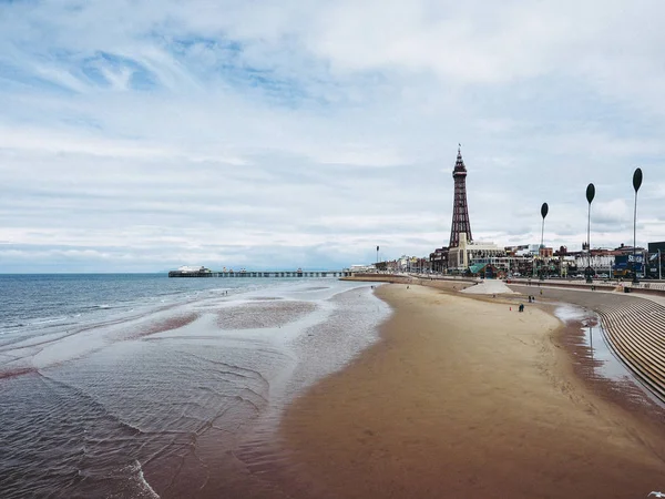 Blackpool Juni 2016 Blackpool Pleasure Beach Resort Und Blackpool Tower — Stockfoto